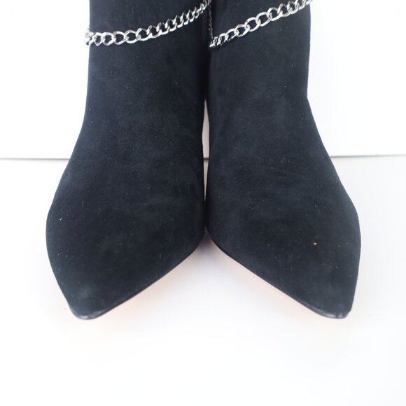 BCBGeneration Womens Midlan Suede Zipper Ankle Boots Black 10 Medium (B M)- 0054 - Picture 4 of 16